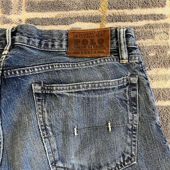 Polo Ralph Lauren Mens Jeans 35x32 Blue Denim 867 Classic Fit Preppy Cotton - Picture 4 of 8